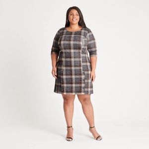 18 W plaid dress!